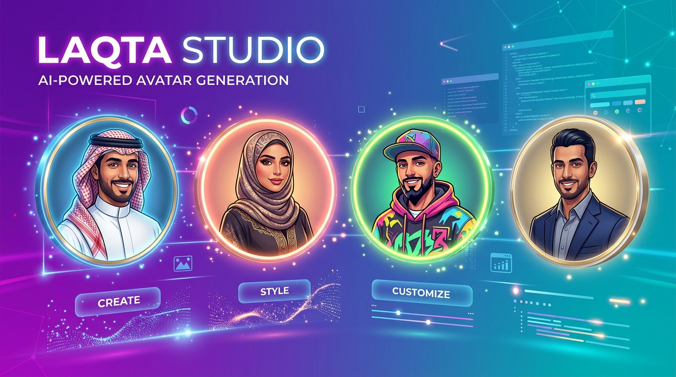 تصميم افتارات سعودية احترافية بالذكاء الاصطناعي من لقطة استوديو