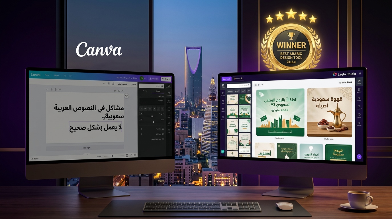 أدوات تصميم أفضل من كانفا - مقارنة بين كانفا والبدائل العربية للمتاجر السعودية