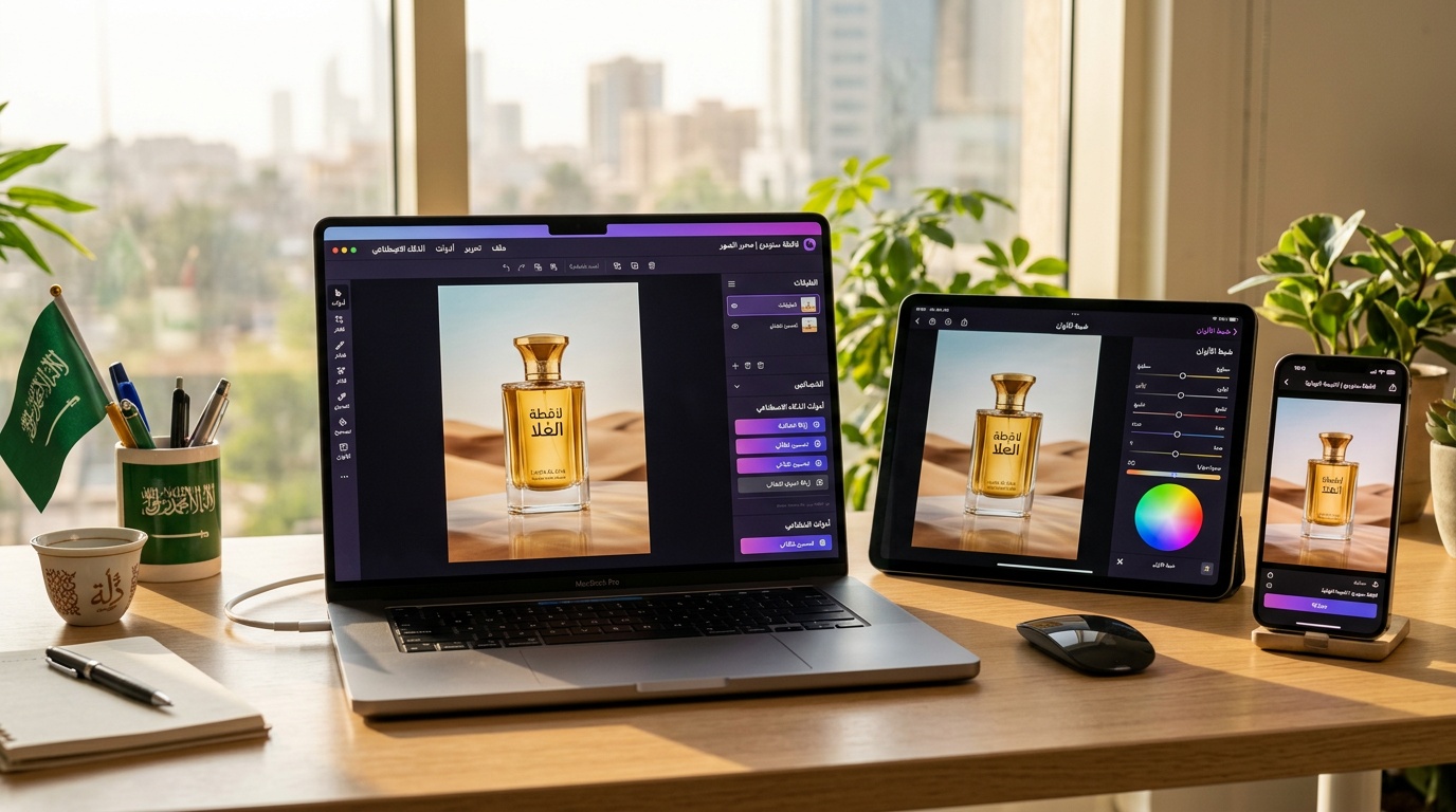 برنامج لقطة لتعديل وتصميم صور المنتجات بالعربي على الكمبيوتر والتابلت والجوال