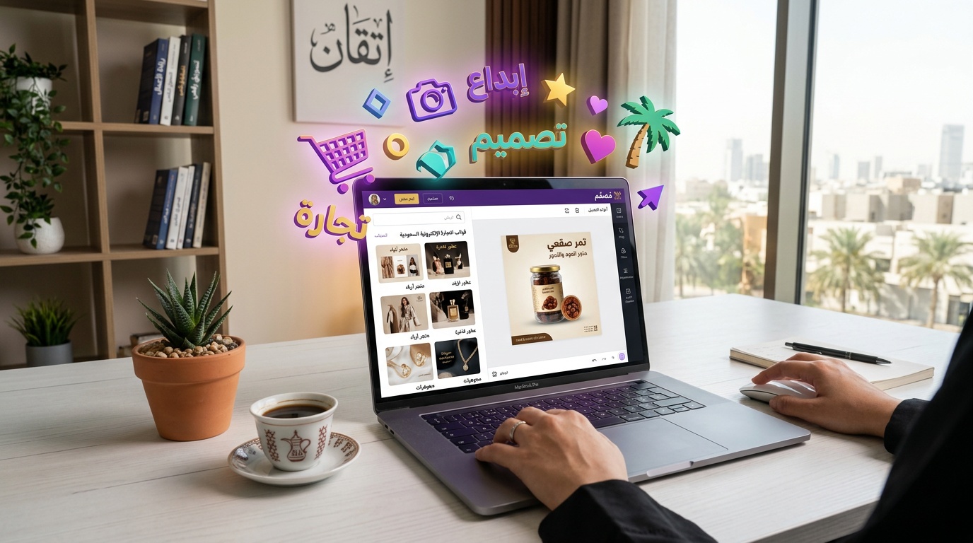 برنامج تصميم مجاني بواجهة عربية لتعديل صور المنتجات السعودية