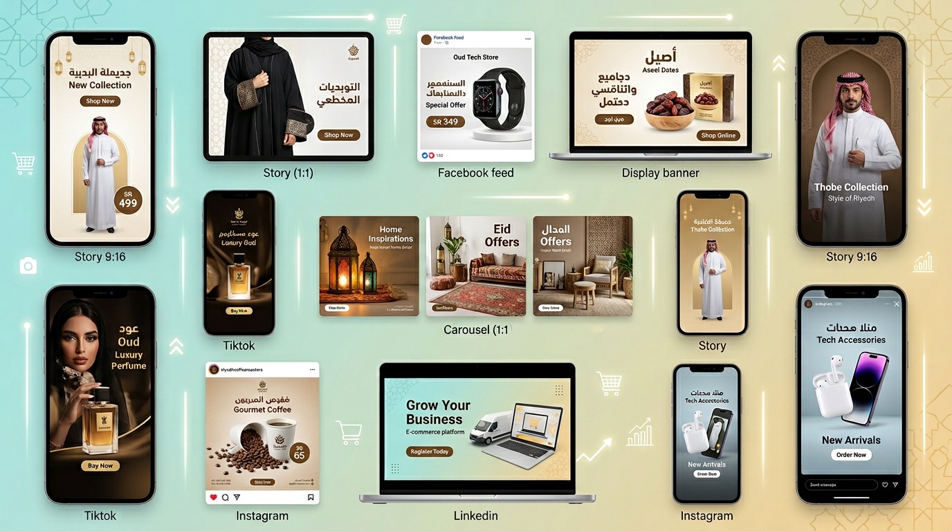 دليل تصميم الإعلانات الشامل: تعلم إنشاء إعلانات احترافية بالذكاء الاصطناعي - لقطة استوديو