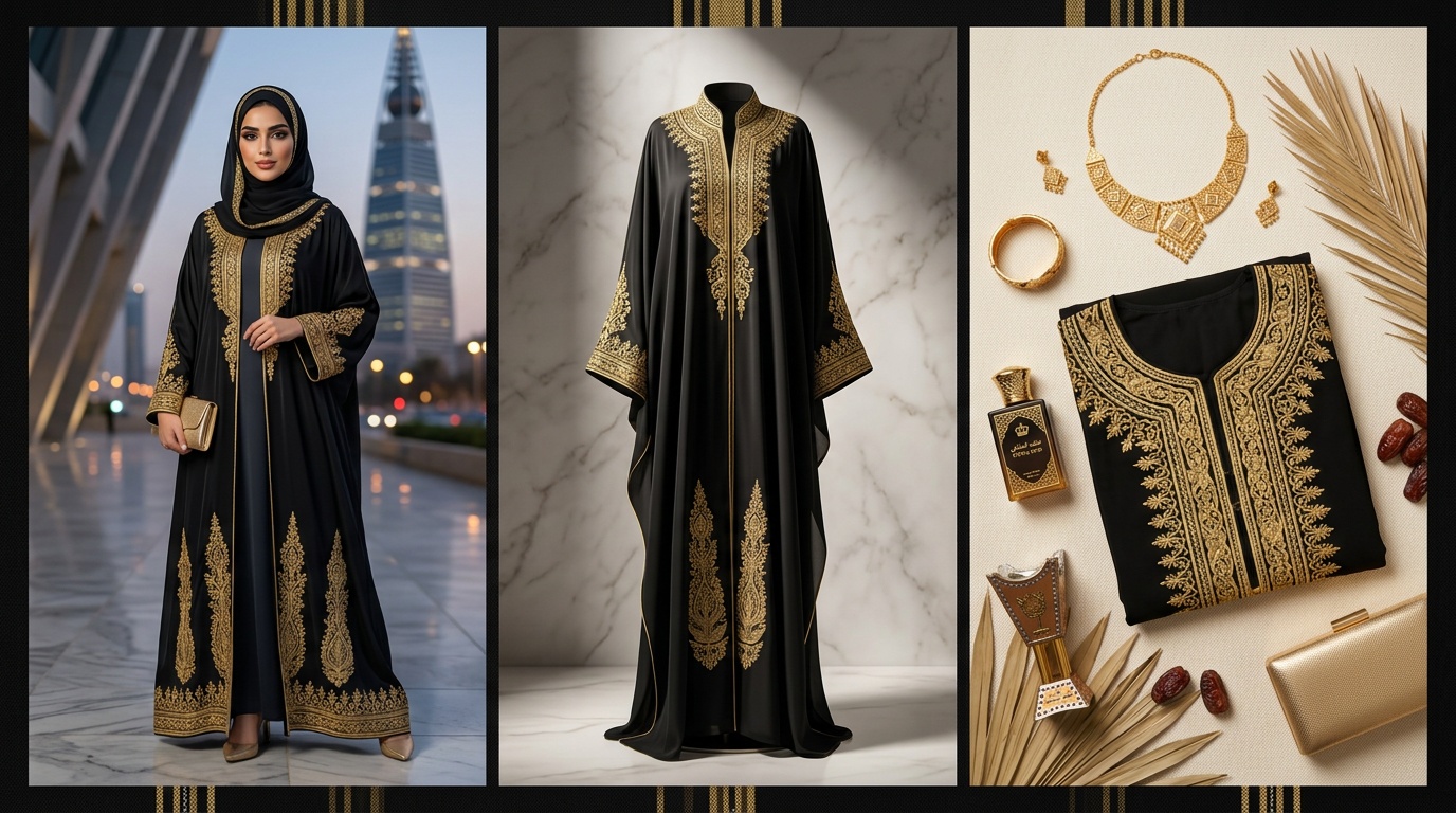 تصوير عبايات بدون موديل - طرق عرض العباية السعودية باحتراف