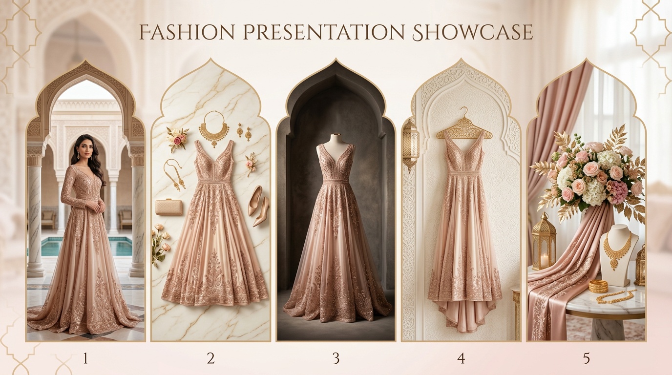 تصوير فساتين بدون موديل - خمس طرق احترافية لعرض الفساتين