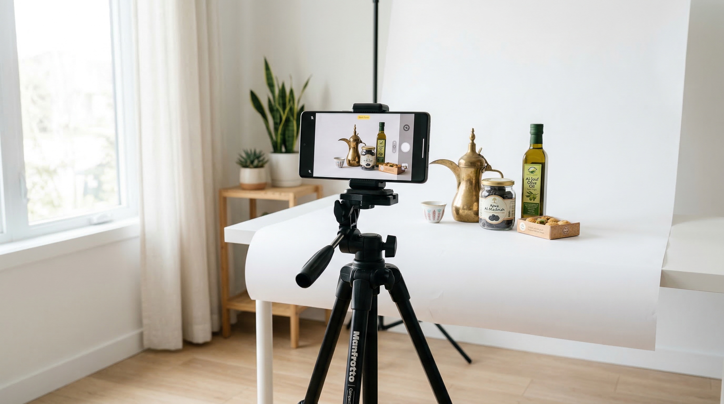 تصوير منتجات احترافي بالجوال