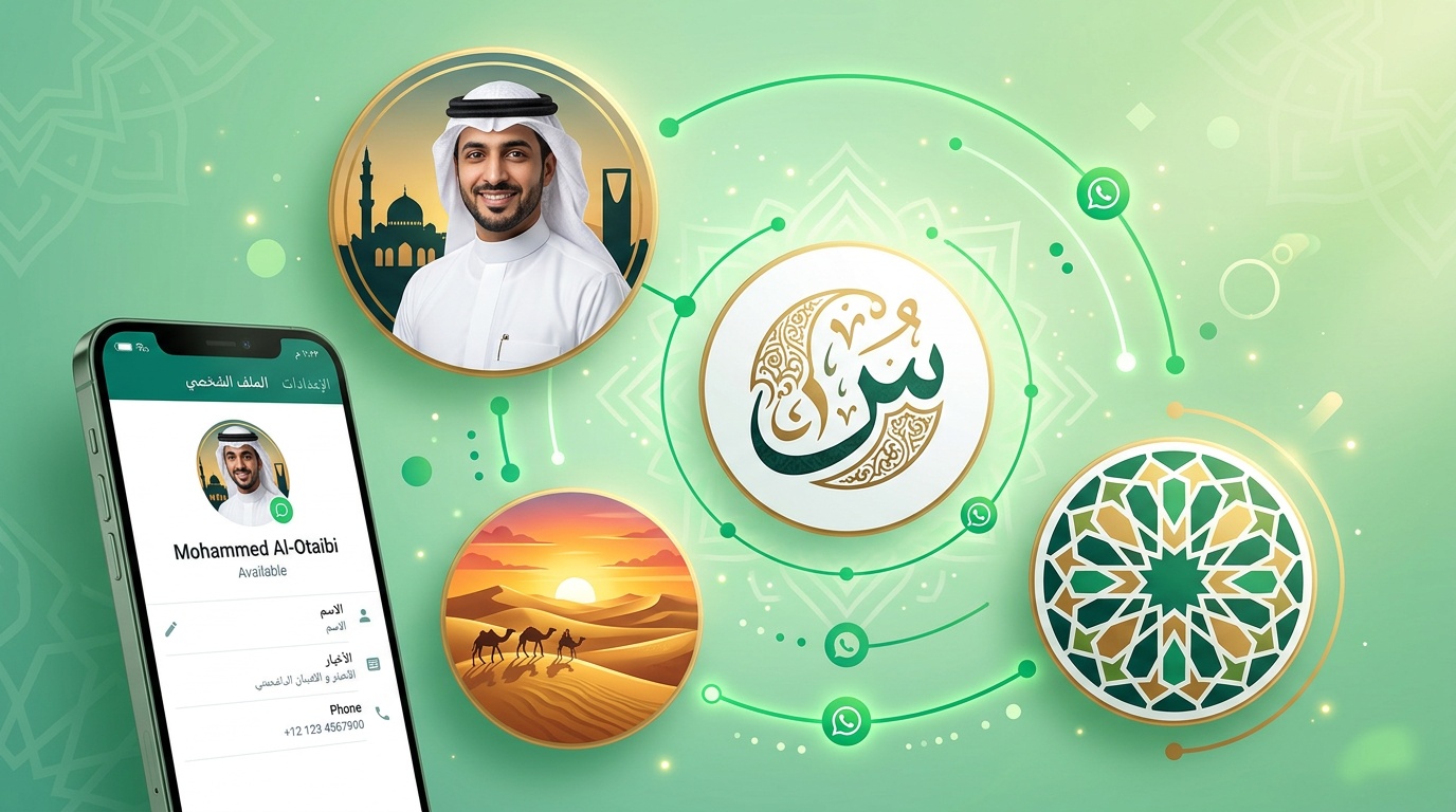 صور بروفايل واتساب متنوعة بطابع سعودي - صور شخصية وأحرف عربية ومناظر