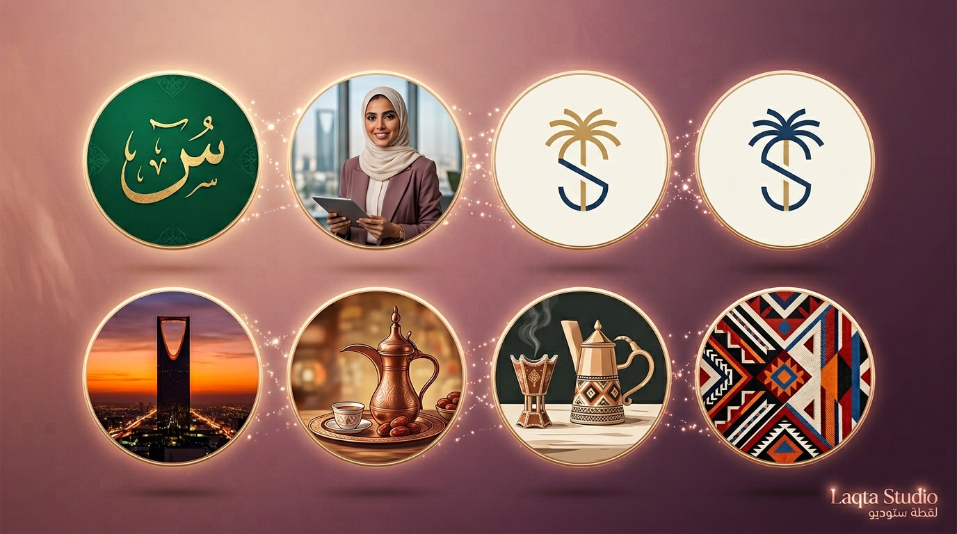 أفكار صور حسابات وبروفايل بطابع سعودي للسوشيال ميديا - لقطة استوديو