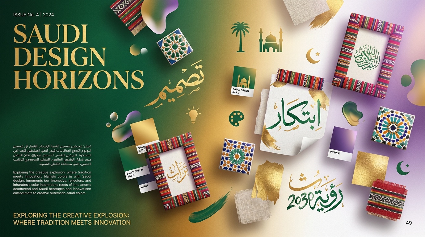 عناصر تصميم احترافية متنوعة بطابع عربي سعودي للمصممين والتجار - لقطة