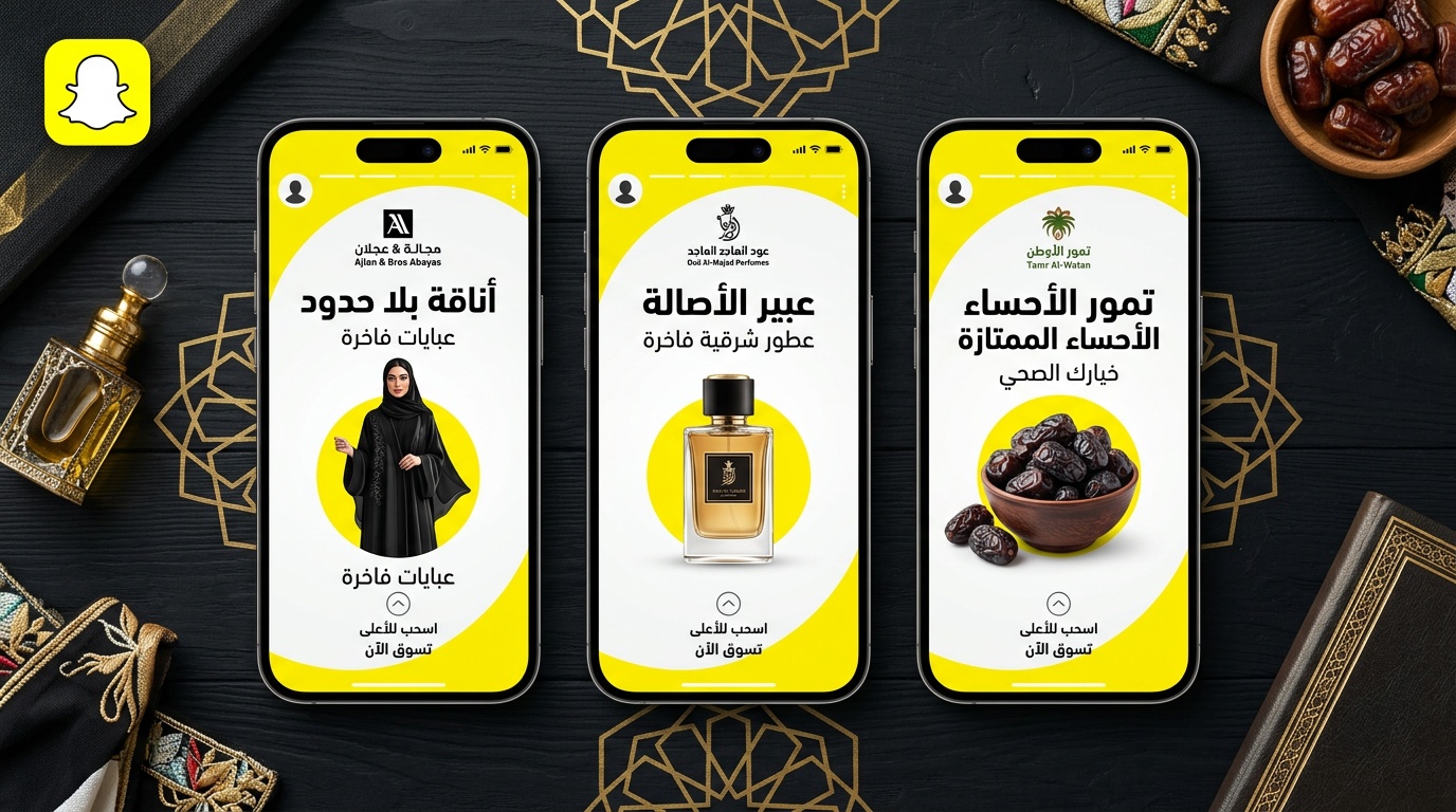 قوالب إعلانات سناب شات جاهزة للمتاجر السعودية بتصميم عربي احترافي - لقطة